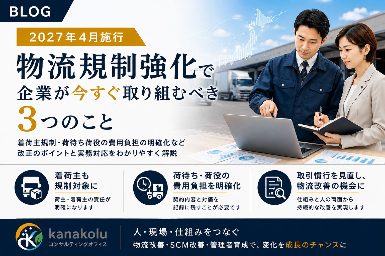 2027年物流規制強化で企業が今すぐ取り組むべき3つのこと